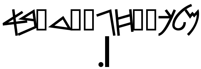 PhoenicianMoabite Bold Font OTHER CHARS