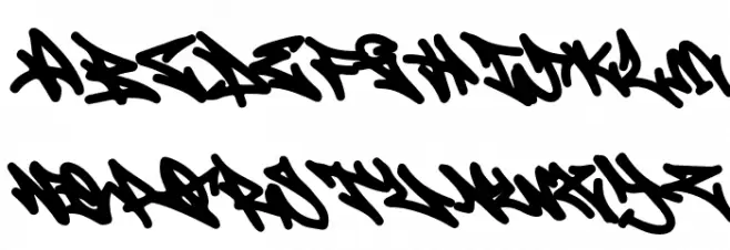 Phoenix Disaster Graffiti フォント 大文字