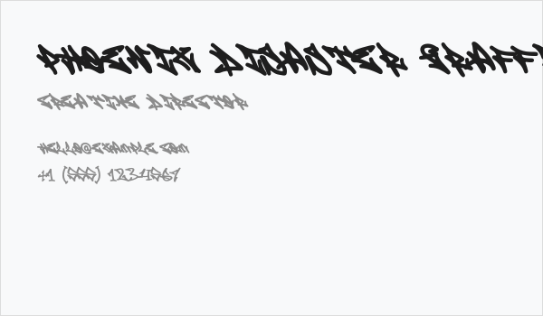 Phoenix Disaster Graffiti Business Card