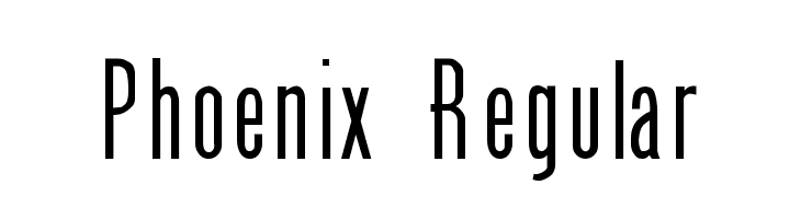 Phoenix Regular  font caratteri gratis