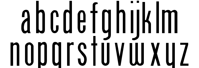 Phoenix Regular Font LOWERCASE