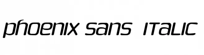 Phoenix Sans  Italic  नि: शुल्क फ़ॉन्ट्स डाउनलोड