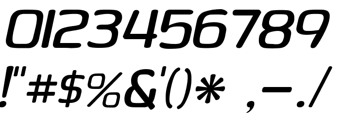 Phoenix Sans Italic Font OTHER CHARS