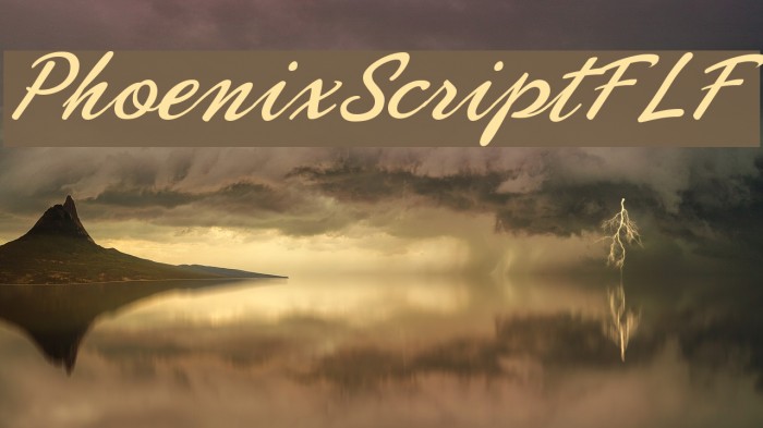 PhoenixScriptFLF Font examples