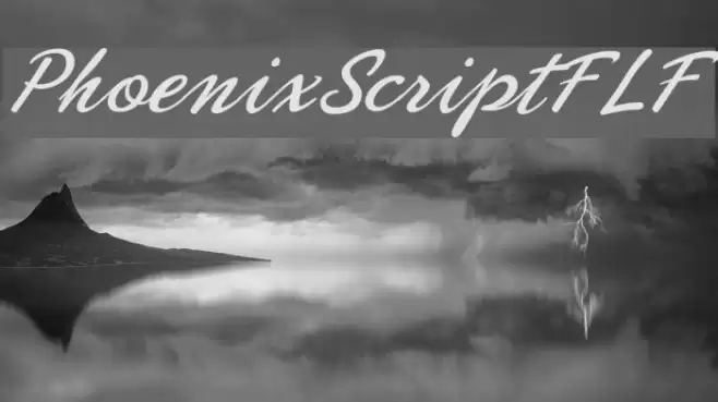 PhoenixScriptFLF Font examples