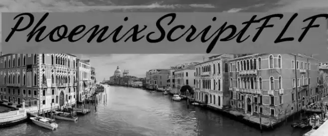PhoenixScriptFLF Font examples