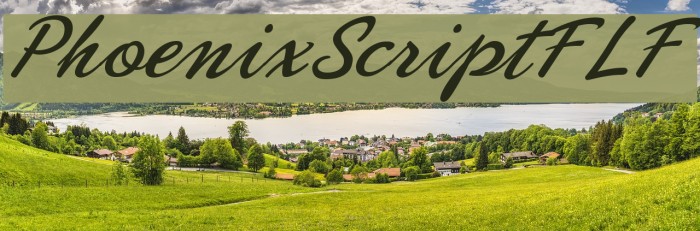 PhoenixScriptFLF Font examples