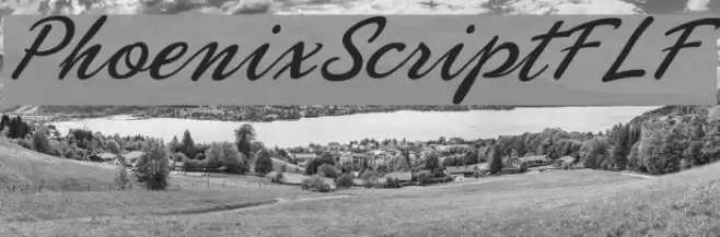 PhoenixScriptFLF Font examples