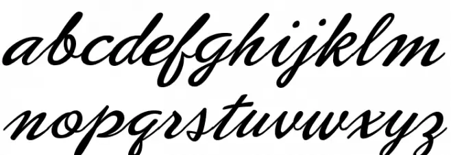 PhoenixScriptFLF Font LOWERCASE