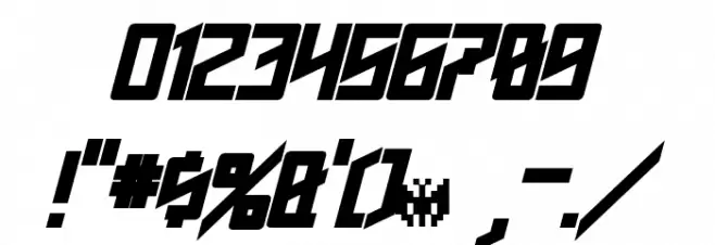 Phoenixians Bold Italic Font OTHER CHARS