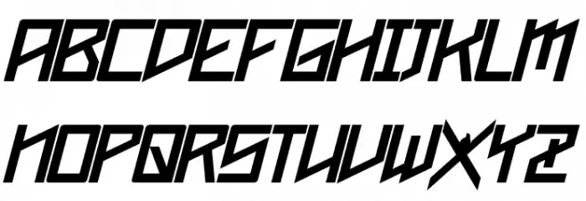 Phoenixians Bold Italic Polices MAJUSCULES