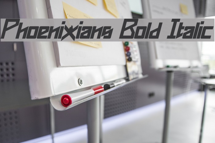 Phoenixians Bold Italic Example 1