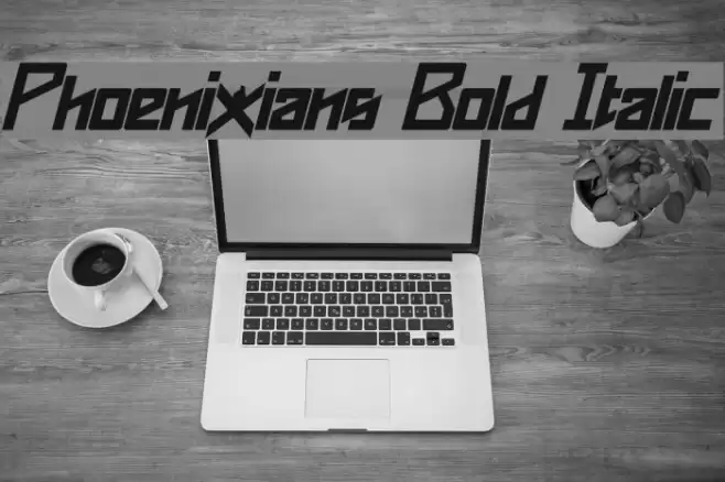 Phoenixians Bold Italic Font examples