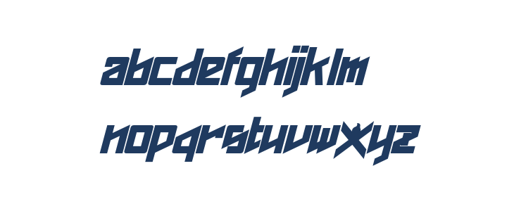 Phoenixians Bold Italic Lowercase