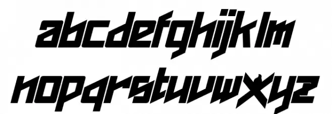 Phoenixians Bold Italic फ़ॉन्ट लोअरकेस