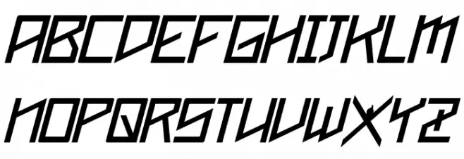 Phoenixians Italic Fonte MAIÚSCULAS