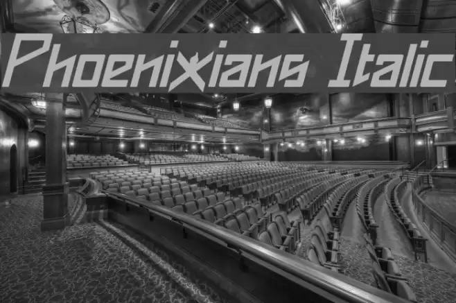 Phoenixians Italic Font examples
