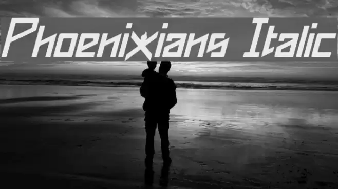 Phoenixians Italic Font examples