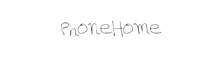 PhoneHome Font