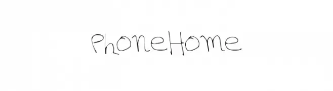 PhoneHome  Descarca Fonturi Gratis