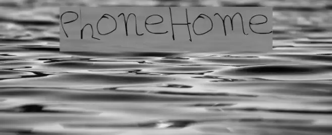 PhoneHome Font examples