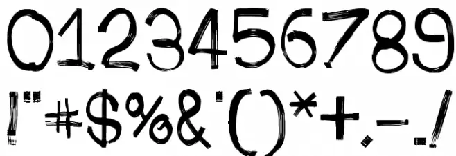 PhoneStreak Font OTHER CHARS
