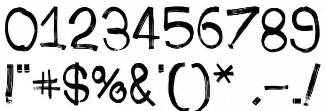 PhoneStreak Font OTHER CHARS