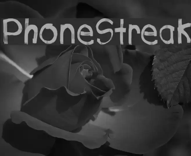 PhoneStreak Font examples