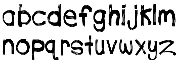 PhoneStreak Font LOWERCASE