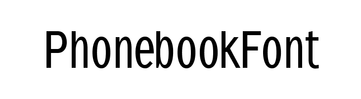 PhonebookFont Font