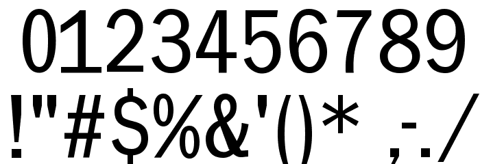 PhonebookFont Font OTHER CHARS