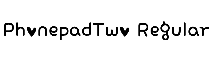 PhonepadTwo Regular Font