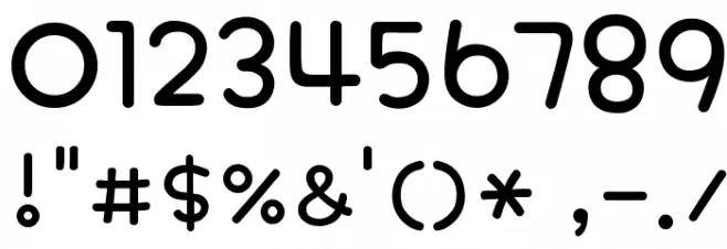 PhonepadTwo Regular フォント その他の文字