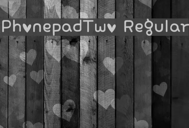PhonepadTwo Regular フォント examples