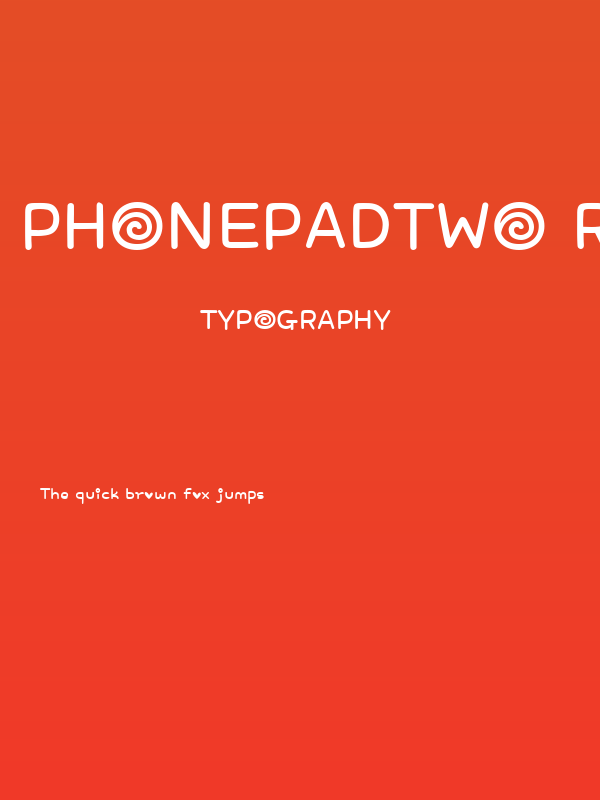 PhonepadTwo Regular Poster