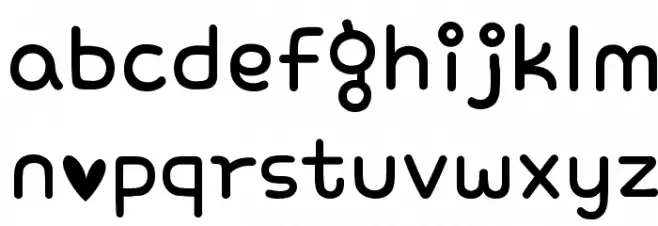 PhonepadTwo Regular フォント 小文字