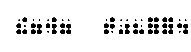 Phono Braille Font