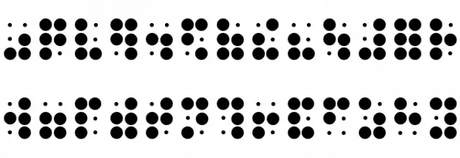 Phono Braille 字体 小写