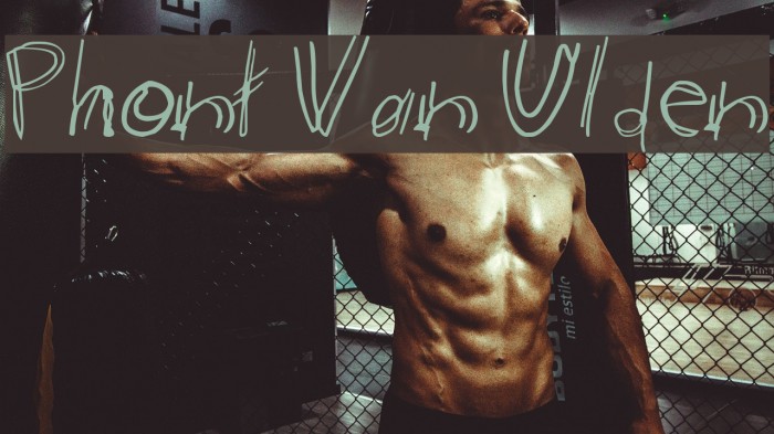 Phont Van Ulden Font examples