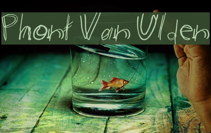 Phont Van Ulden Font examples