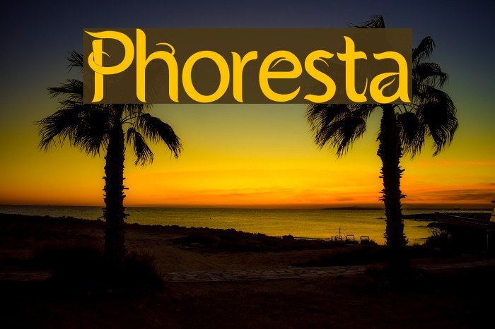 Phoresta Font examples