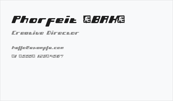 Phorfeit [BRK] Business Card