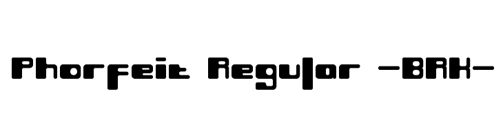Phorfeit Regular -BRK-  Free Fonts Download