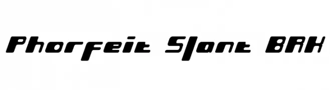 Phorfeit Slant BRK  Fuentes Gratis Descargar