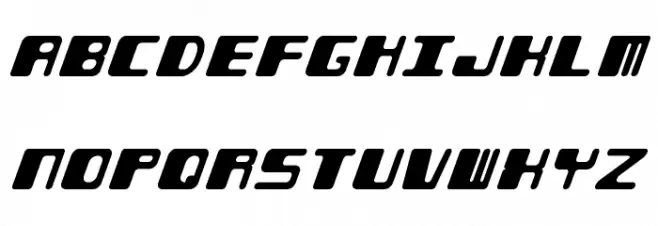 Phorfeit Slant BRK Fonte MAIÚSCULAS