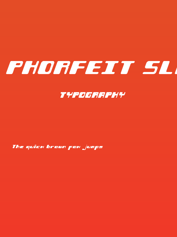 Phorfeit Slant BRK Poster