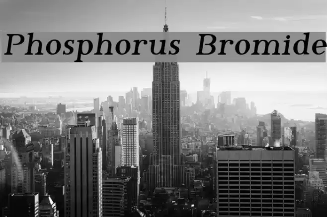 Phosphorus Bromide Font examples