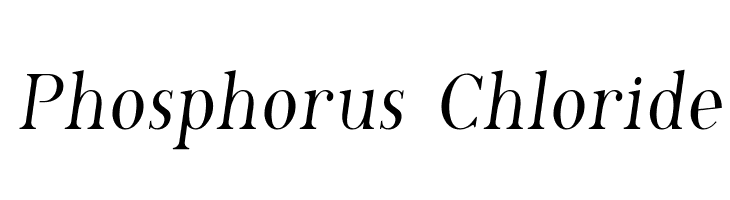 Phosphorus Chloride Font