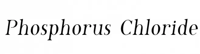 Phosphorus Chloride  Frei Schriftart Herunterladen