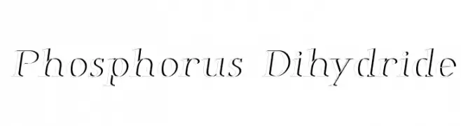 Phosphorus Dihydride  フリーフォントのダウンロード
